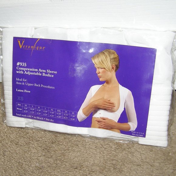 NEW sz XS Design Veronique Compression Arm Sleeve with Adjustable Bodice… - Picture 1 of 5